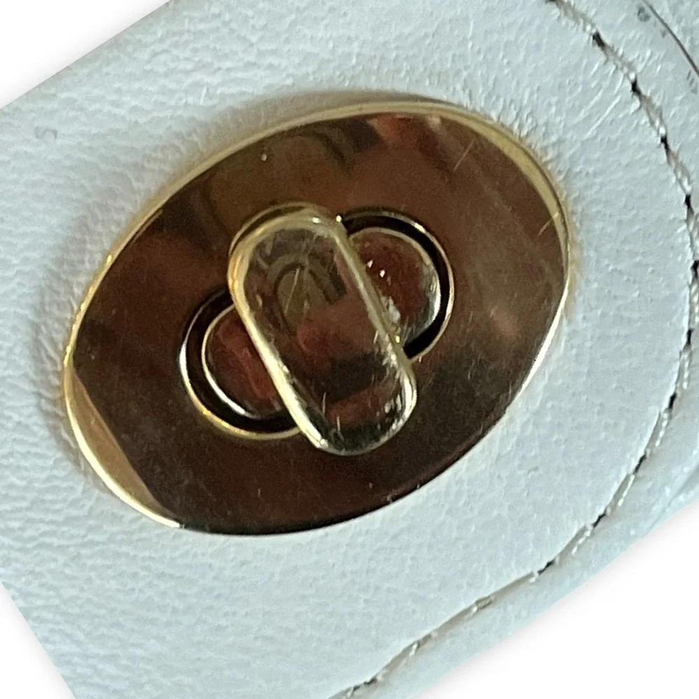 Anne Klein Leather Toggle Cuff Gold Tone Watch